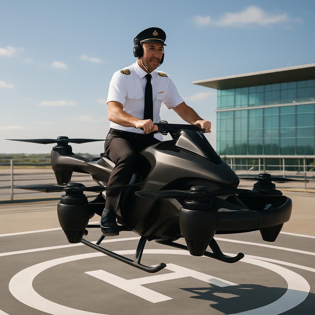 Real-world case study: Executive commuting via eVTOL flying bike 2025