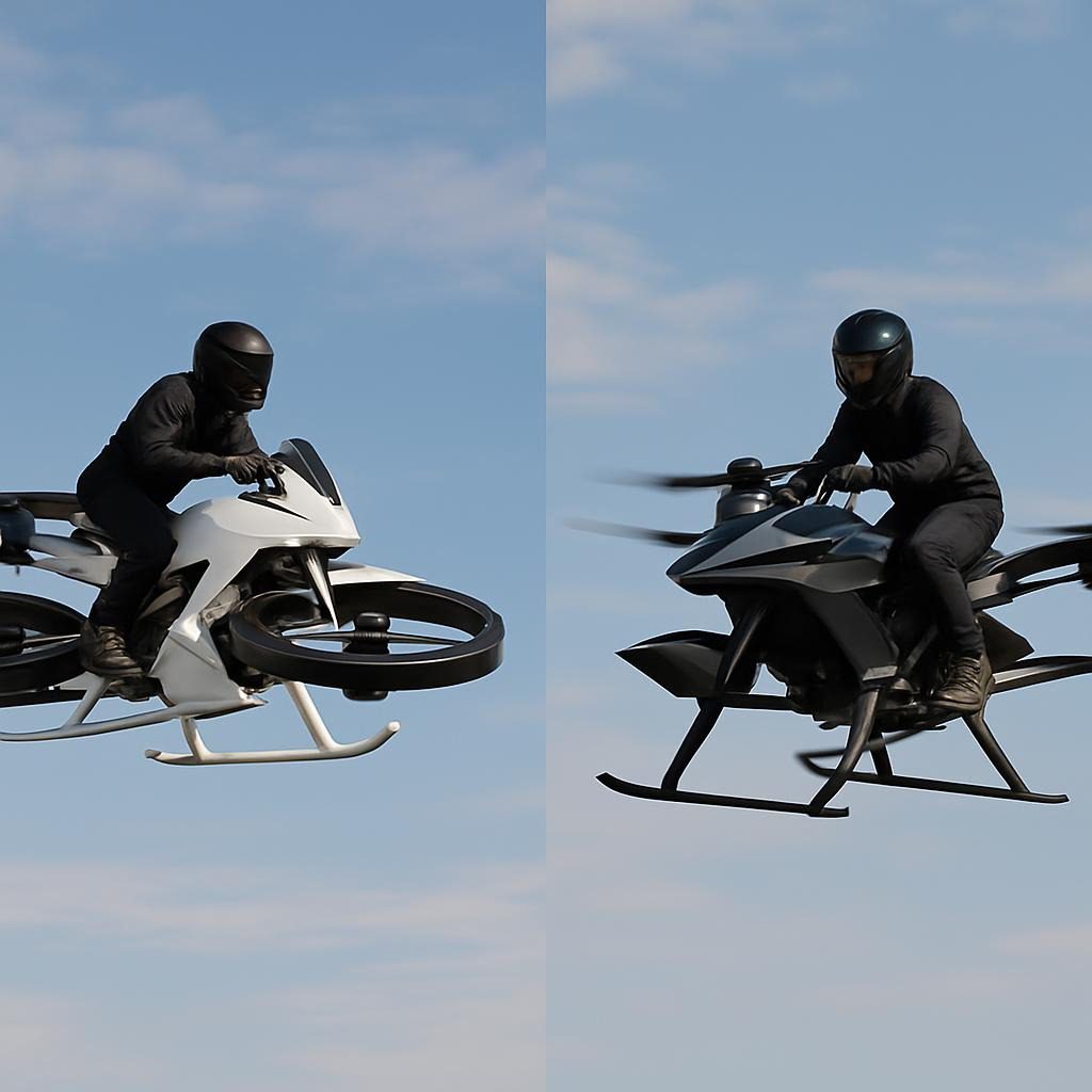 Top flying bikes 2025: Volonaut vs Rictor eVTOL comparison