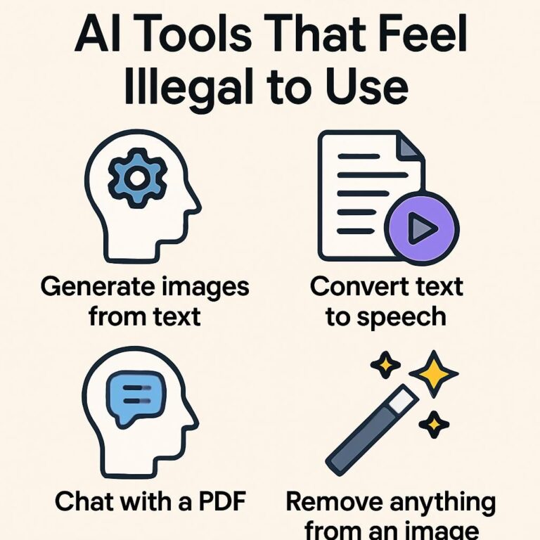 AI Tools That Feel Illegal to Use